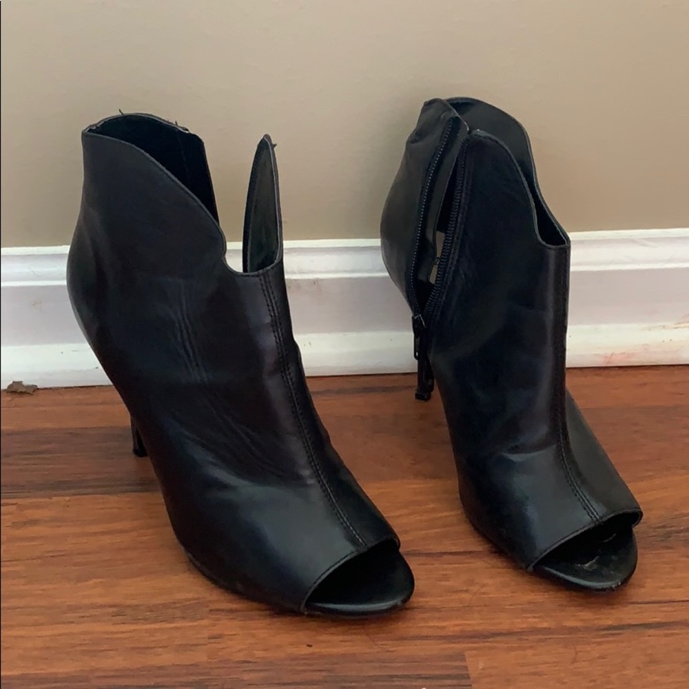 Stiletto open toe bootie